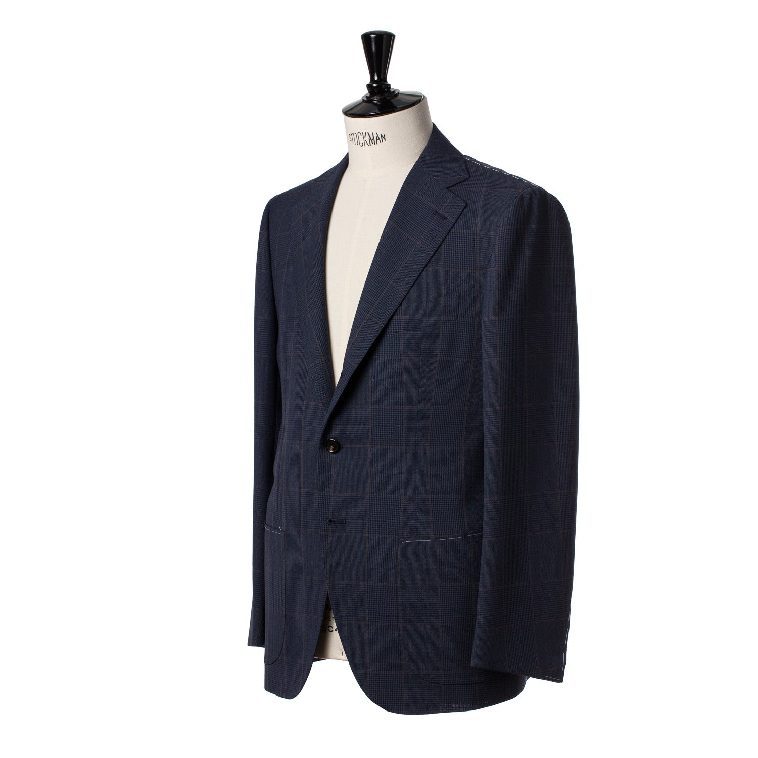 Dunkelblauer Anzug "Magistrale" aus englischer High Twist Wolle - reine Handarbeit